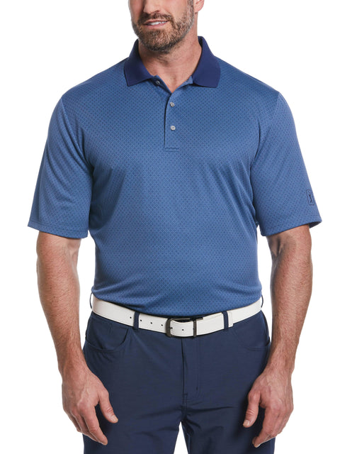 Big & Tall Argyle Jacquard Print Golf Polo