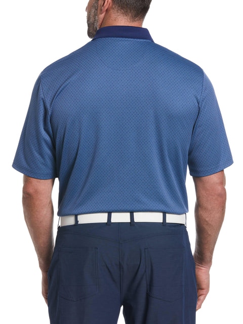 Big & Tall Argyle Jacquard Print Golf Polo