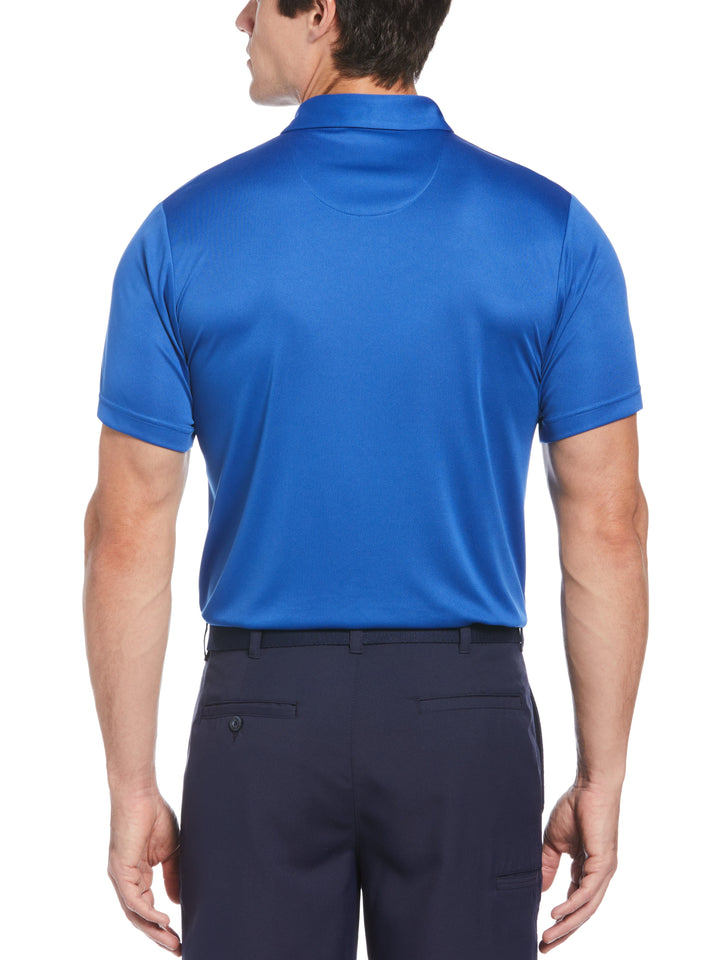 Big & Tall Asymmetric Print Golf Polo