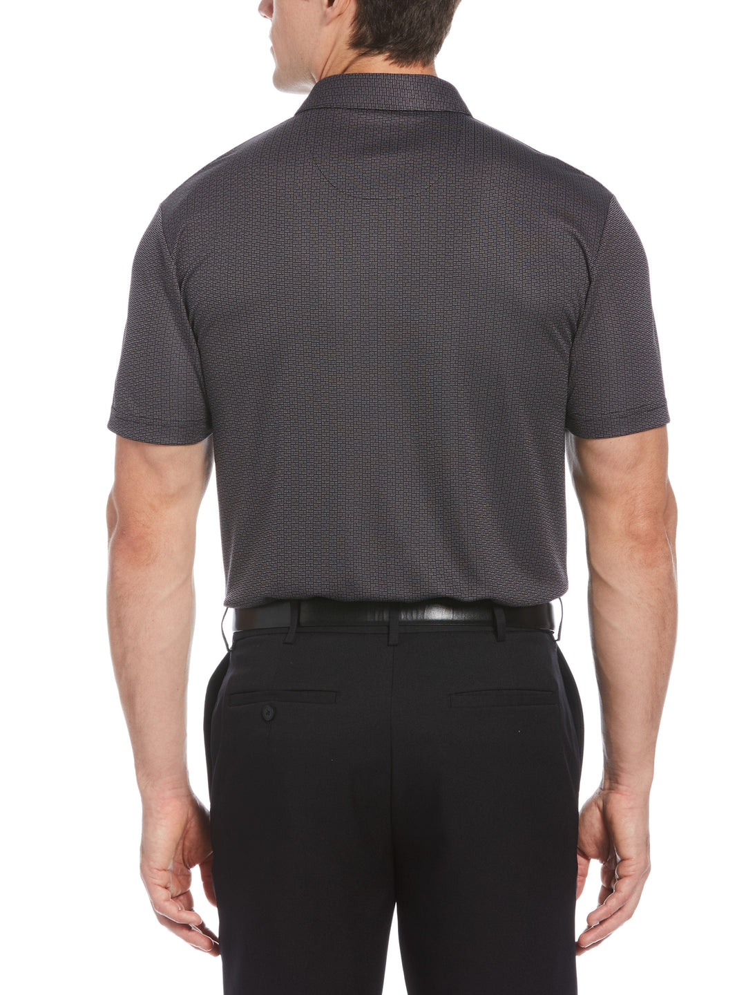 Big & Tall Birdseye Print Golf Polo