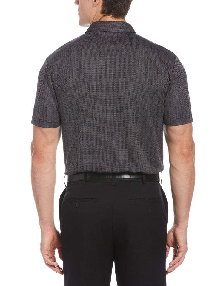 Big & Tall Birdseye Print Golf Polo