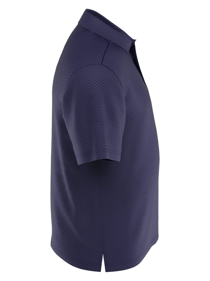 Big & Tall Faded Box Jacquard Golf Polo