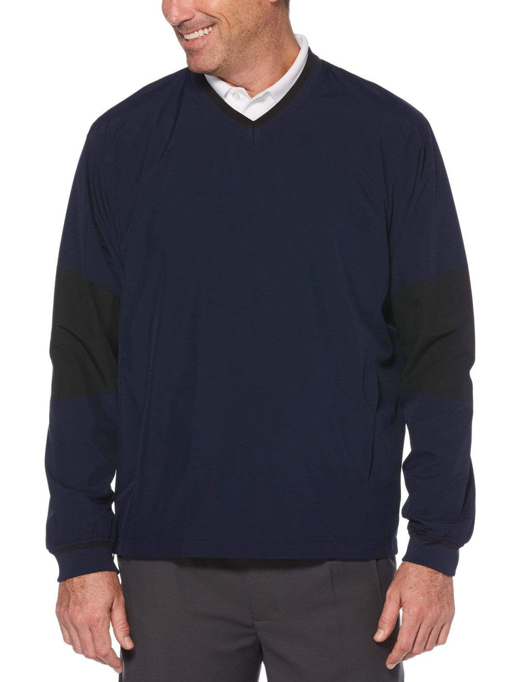 Big & Tall Water Repellent Pieced Lined Sweater