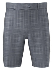 Boys 7" Flat Front Plaid Print Golf Short