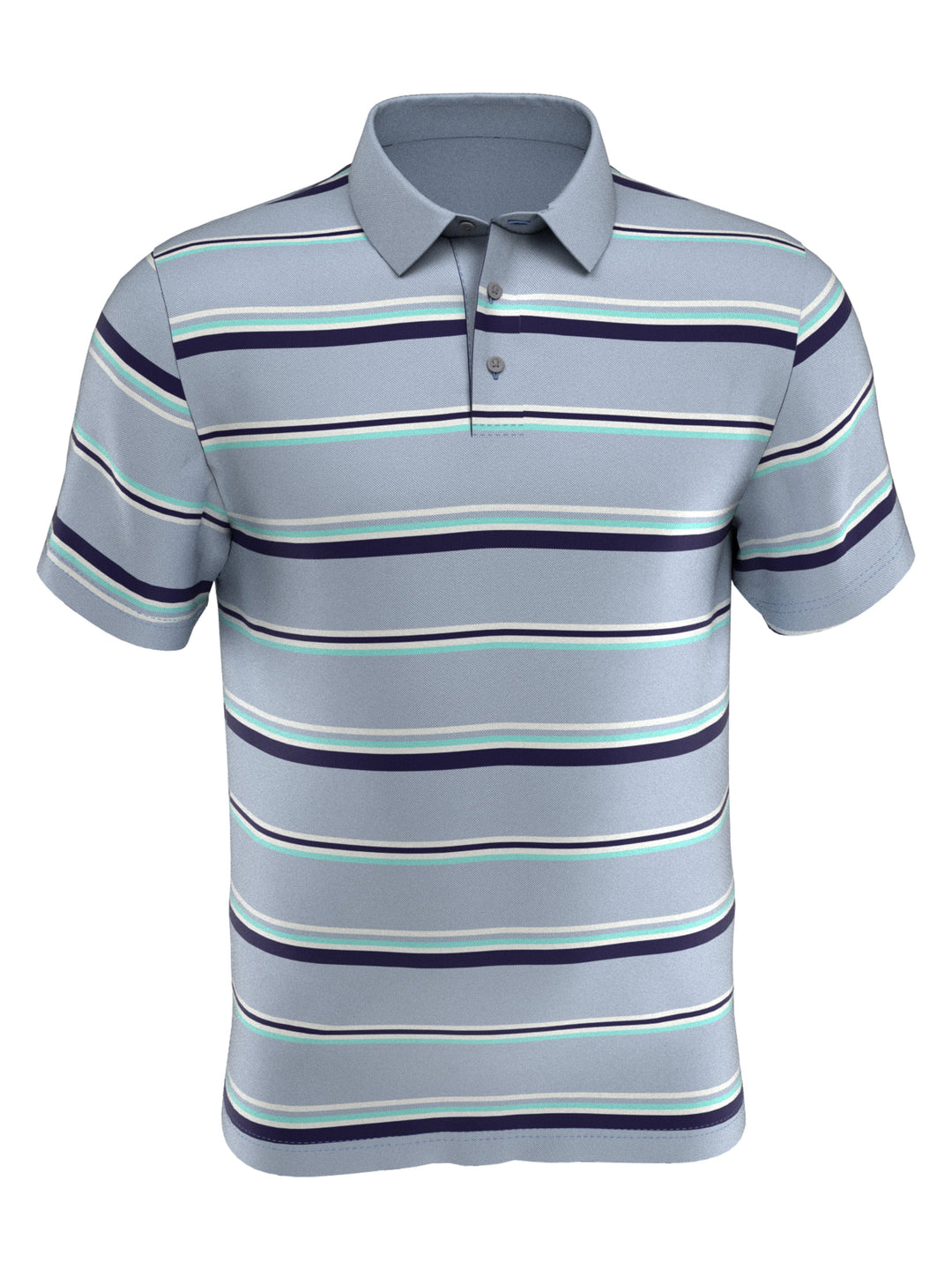 Boy's Allover Stripe Golf Polo