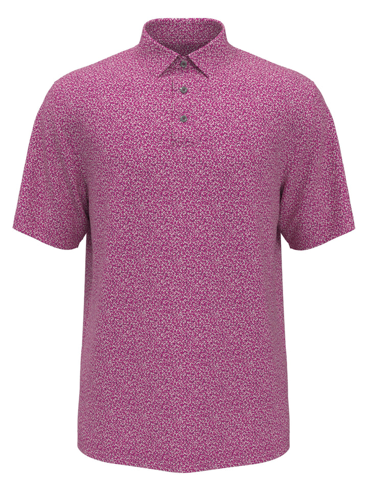 Boys Micro Geo Printed Golf Polo