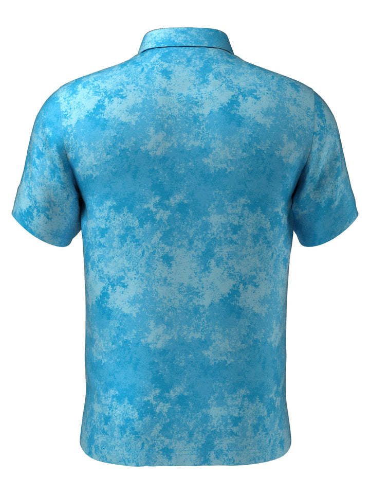 Boy's Natures Marble Print Polo