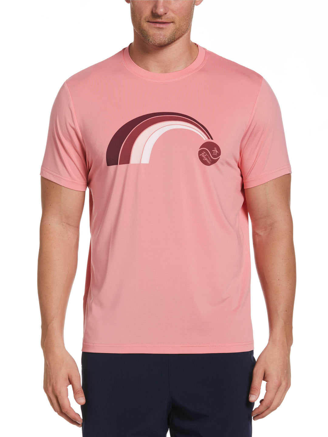 Men's 70s Trademark Peformance Printed Tennis Tee