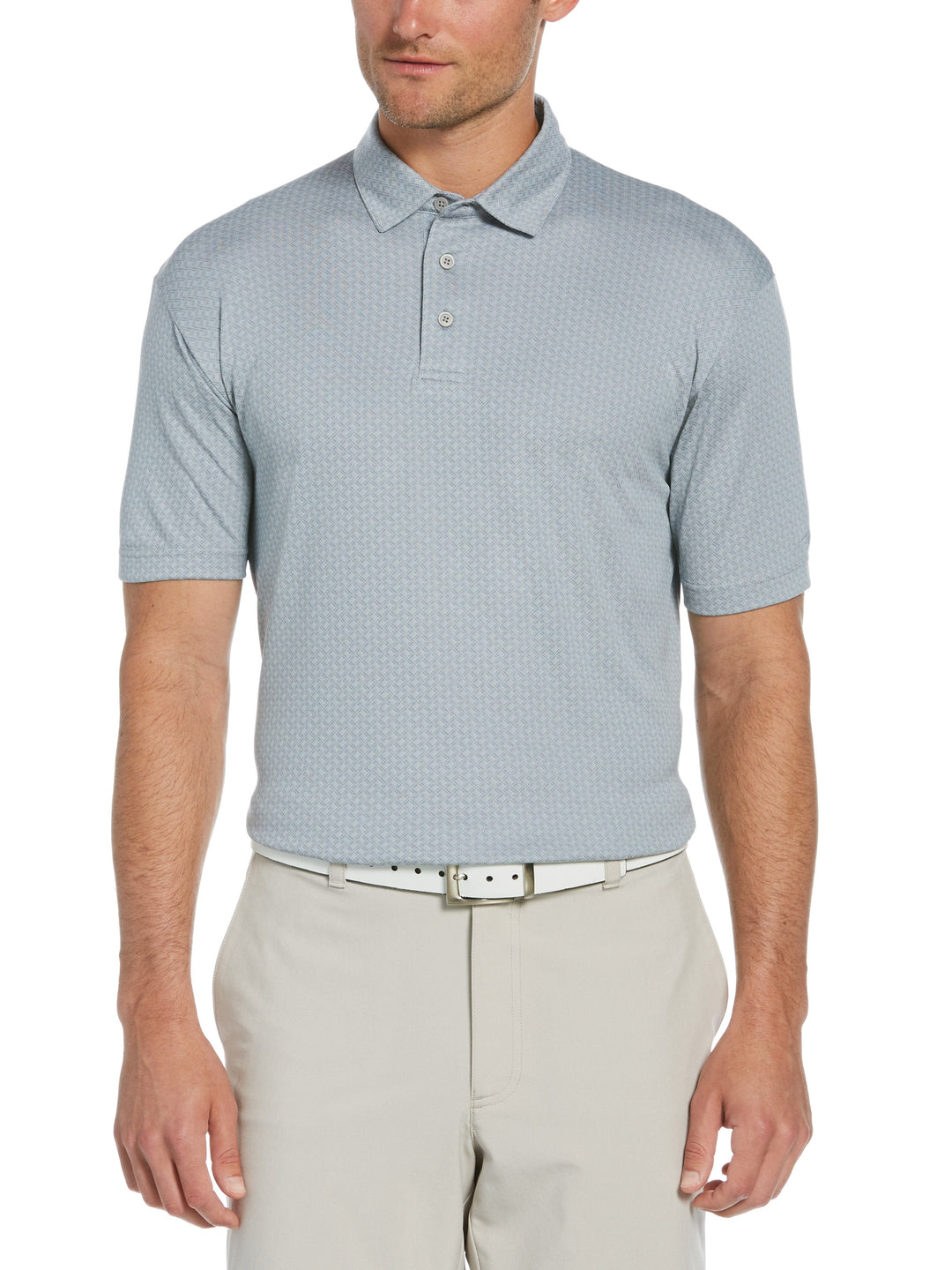 Men's All Over Geo Jacquard Polo