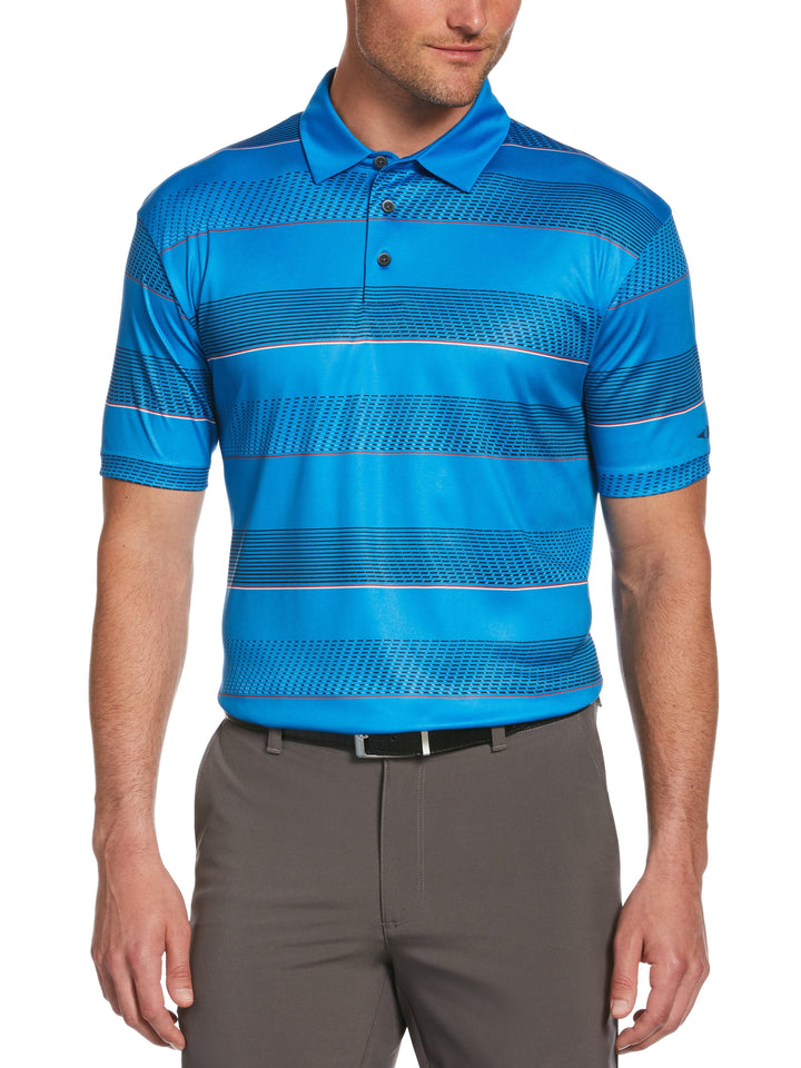 Men's All Over Stripe Polo