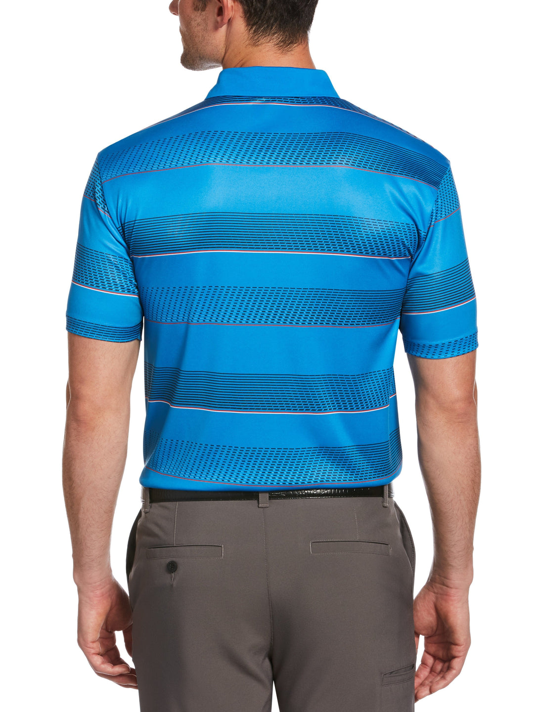 Men's All Over Stripe Polo