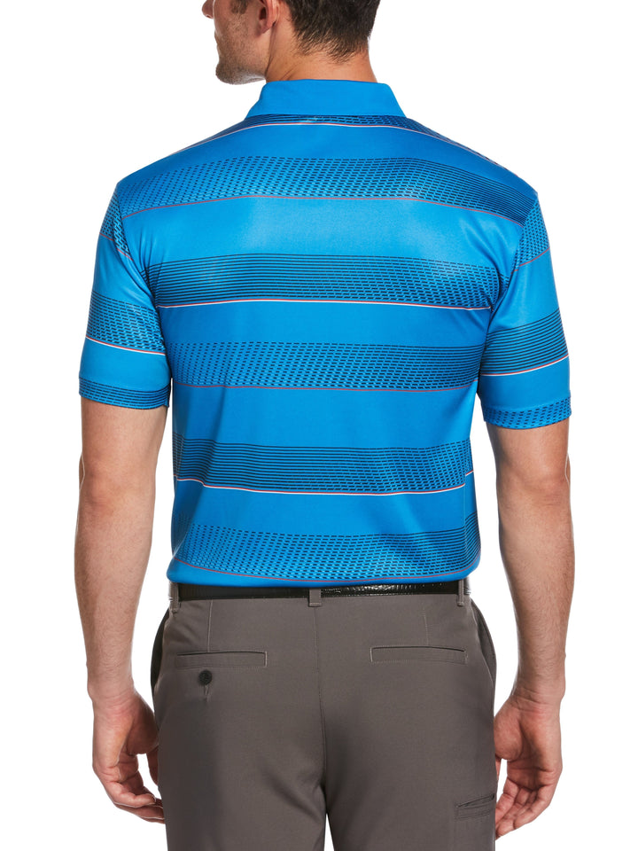Men's All Over Stripe Polo