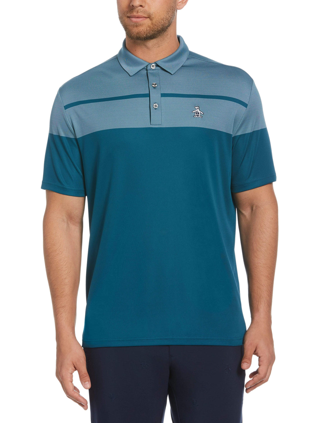 Men's Birdseye Block Golf Polo