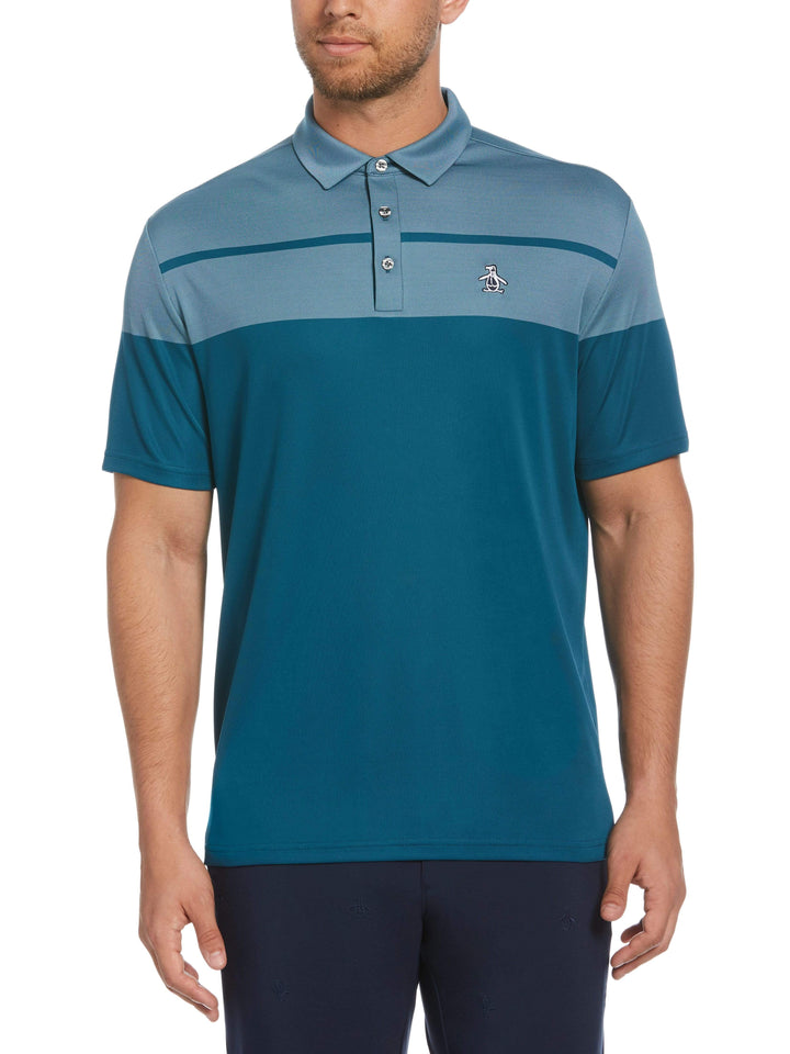 Men's Birdseye Block Golf Polo