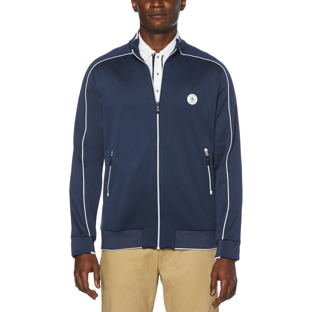 Birdseye View Golf Track Jacket (Black Iris) 