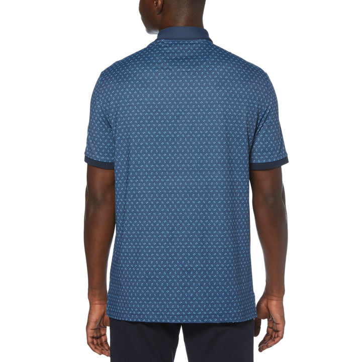 Bow-Tie Dobby Golf Polo (Black Iris) 