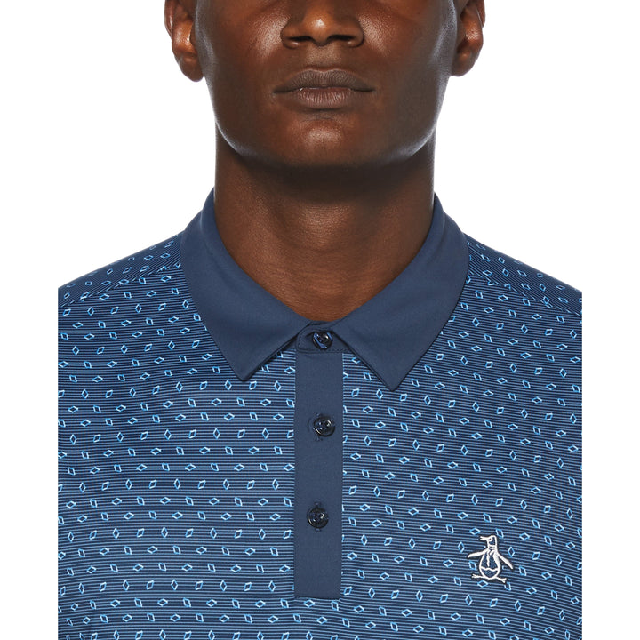 Bow-Tie Dobby Golf Polo (Black Iris) 