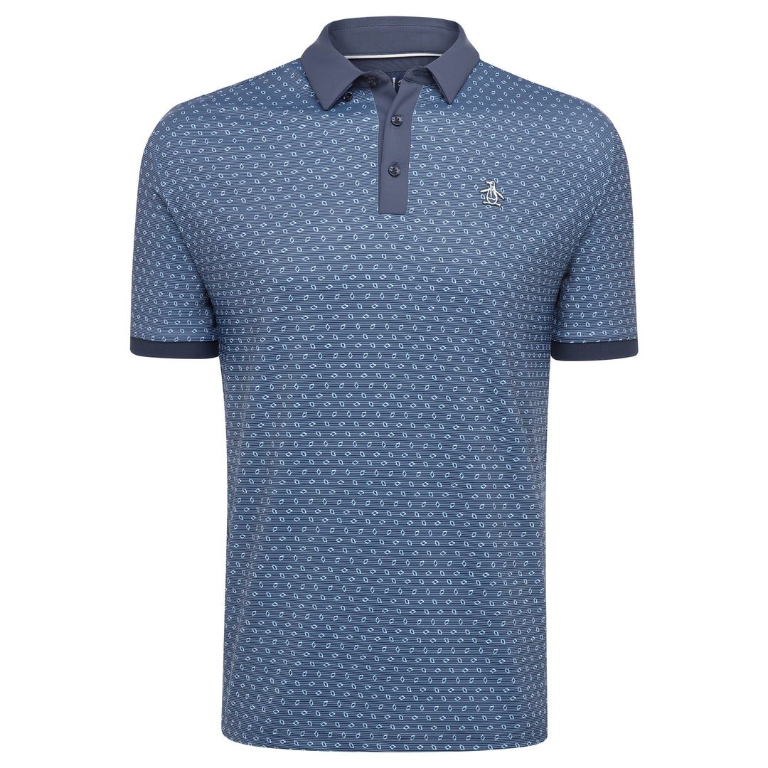 Bow-Tie Dobby Golf Polo (Black Iris) 