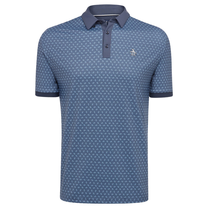 Bow-Tie Dobby Golf Polo (Black Iris) 