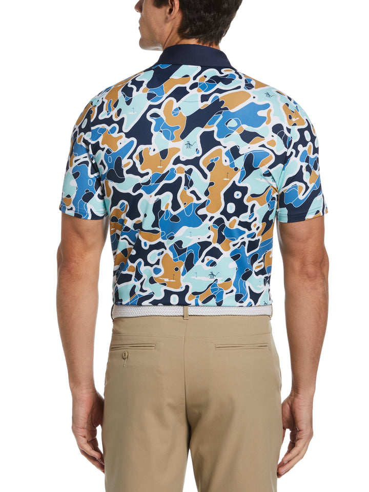 Men's Bunker Print Golf Polo