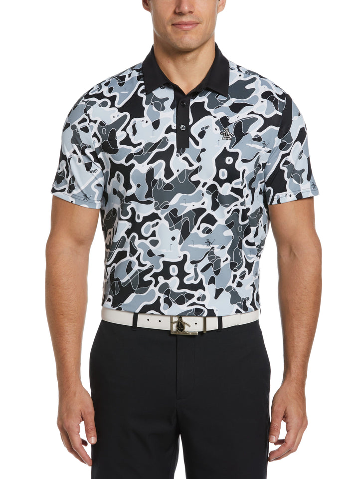 Men's Bunker Print Golf Polo Shirt