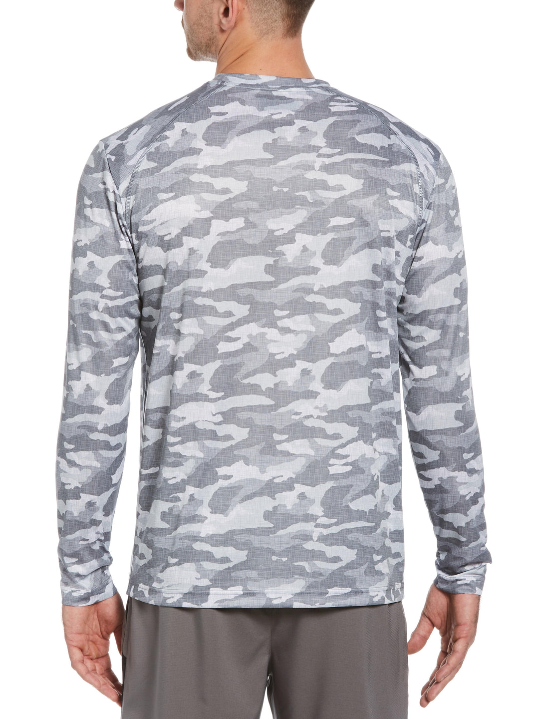 Men's Camo Printed Crew Neck Golf Shirt