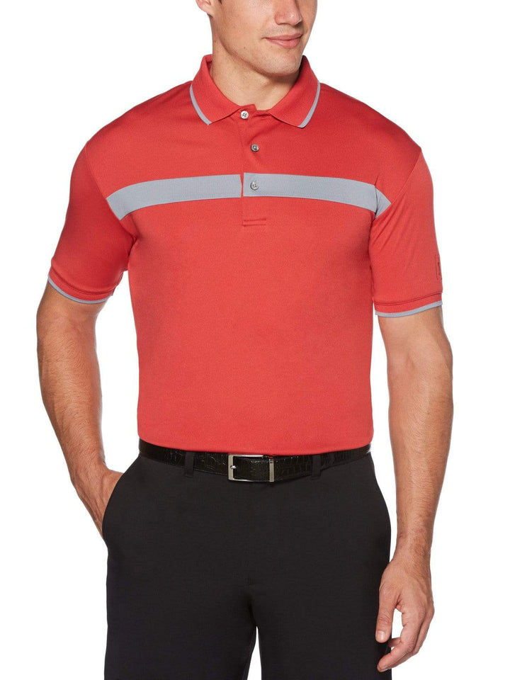 Men's Color Block Short Sleeve Polo