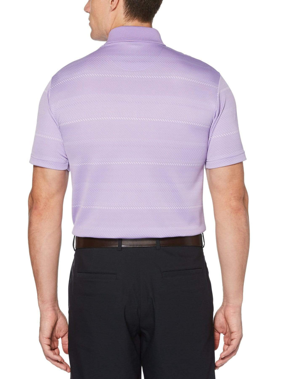 Men's Diagonal Stripe Jacquard Polo