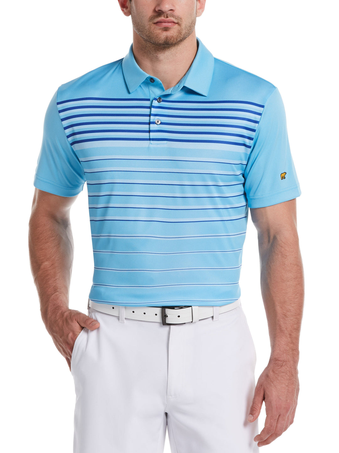 Men's Diffused Stripe Golf Polo