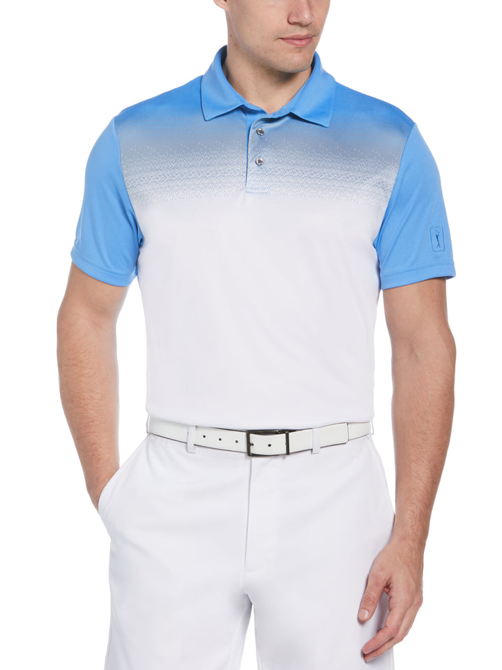 Men's Digital Ombre Print Golf Polo