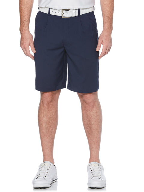 Men's Double Pleated Golf Short with Active Waistband