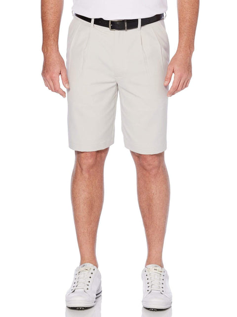 Men's Double Pleated Golf Short with Active Waistband