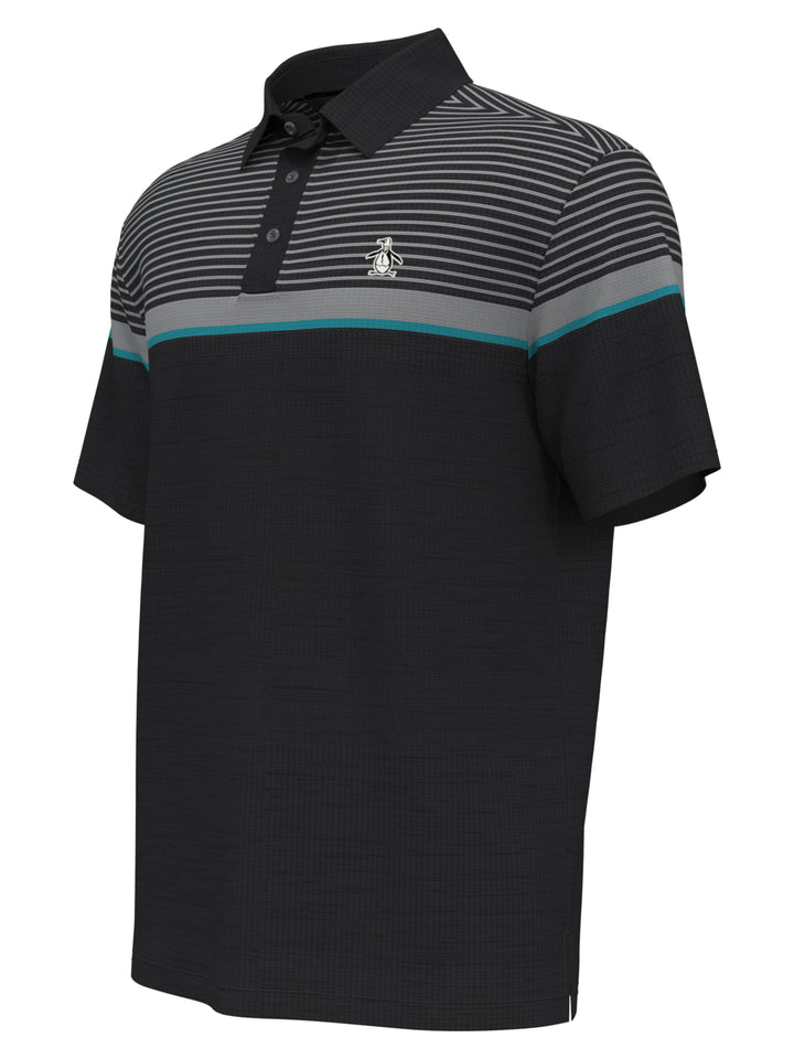 Men's Engineered Fine Line Stripe Golf Polo Shirt