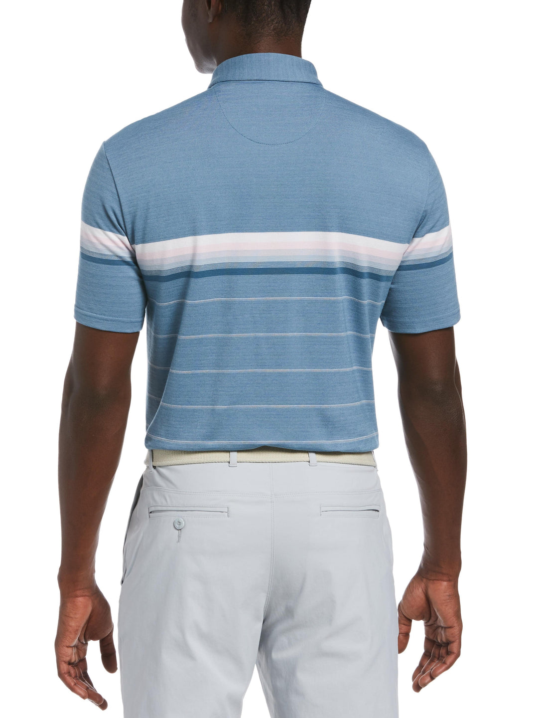 Men's Engineered Stripe Golf Polo
