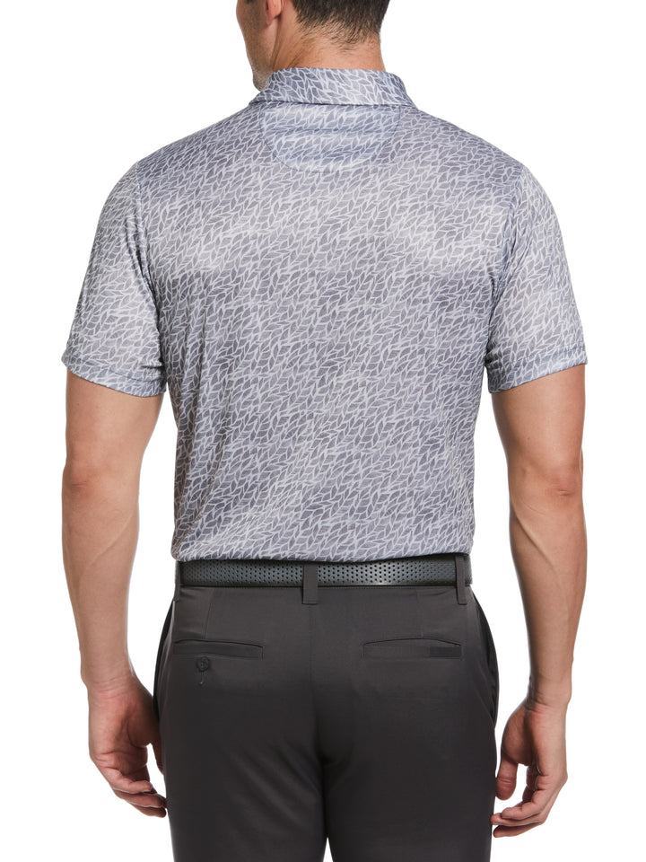 Etched Print Golf Polo (Gray Dawn) 