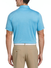 Fine Line Eco Golf Polo with Pocket (Blue Grotto Htr) 