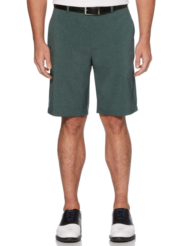 Men's Flat Front Heather Golf Short with Active Waistband