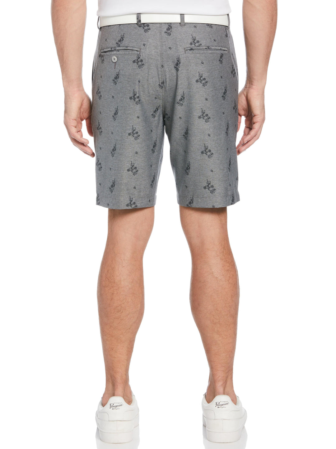 Men's Flat Front Lemonade Print 8" Golf Short