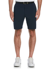 Men's Flat Front Solid Golf Short with Cargo Pocket