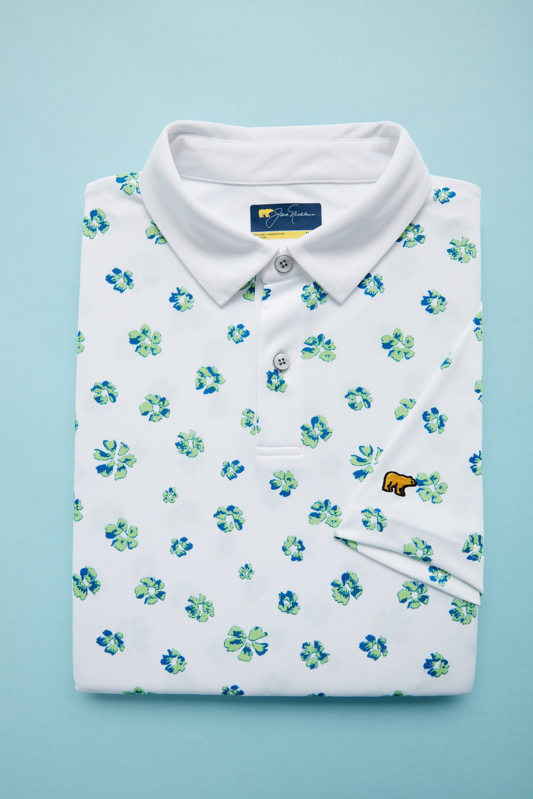 Men's Foliage Printed Golf Polo