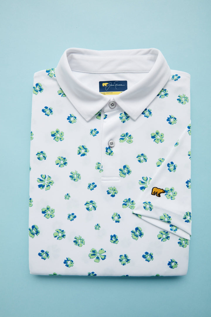 Men's Foliage Printed Golf Polo