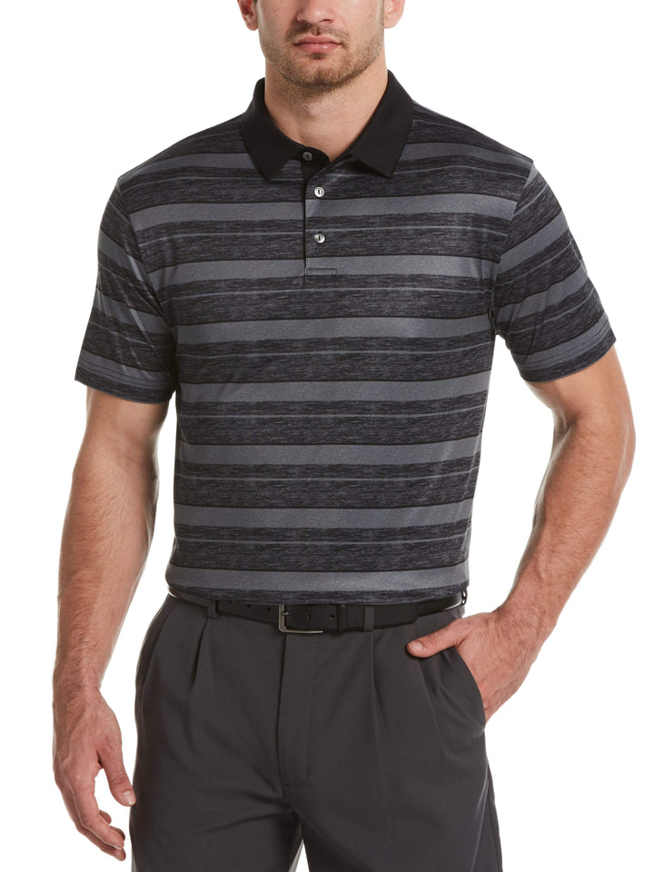 Men's Heather Stripe Polo