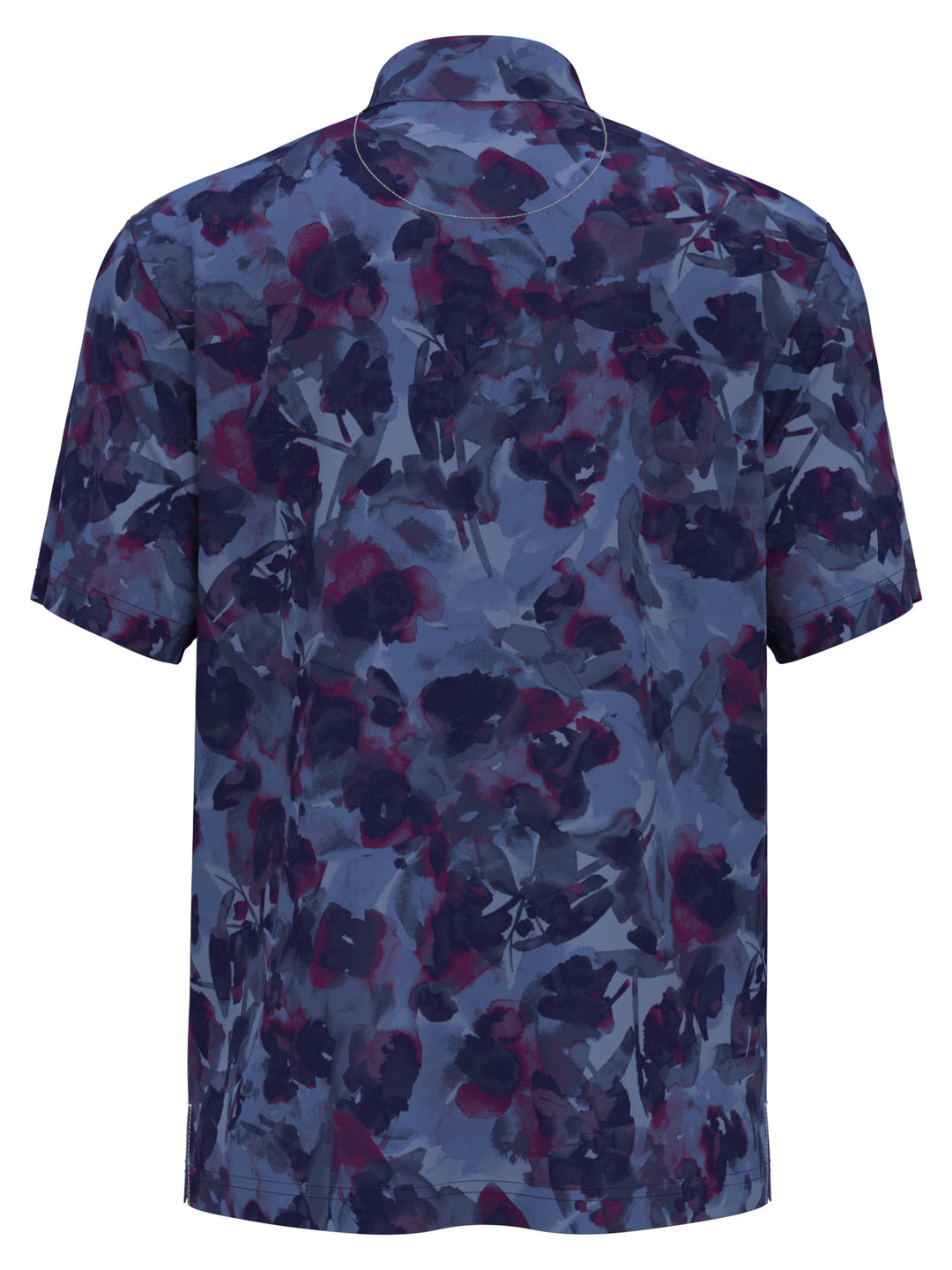 Hidden Floral Print Golf Polo (Blueprint) 