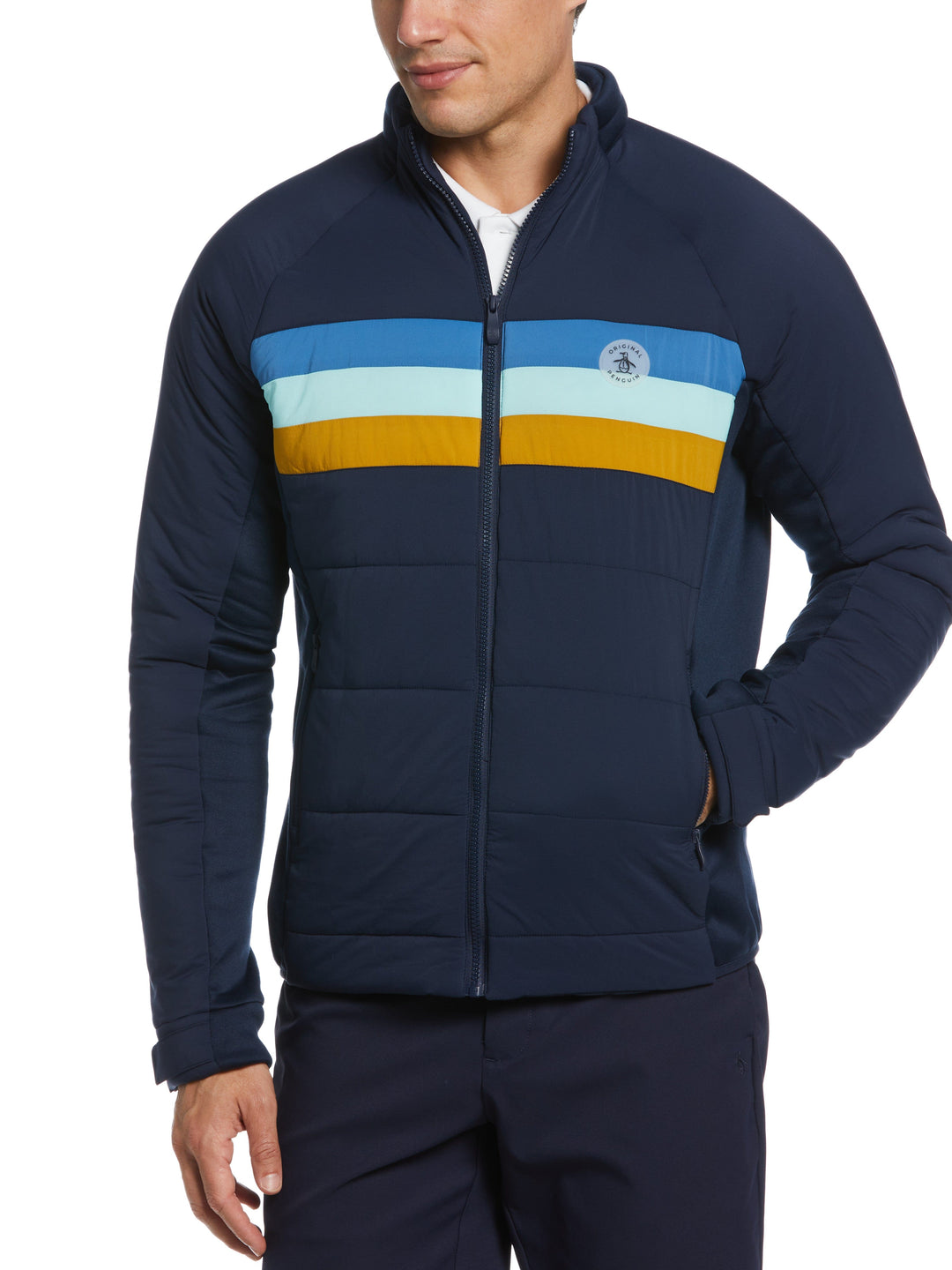 Insulated 70's Golf Jacket (Black Iris) 