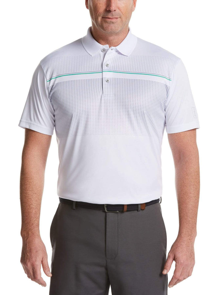 Men's Inverted Ombre Geo Print Polo