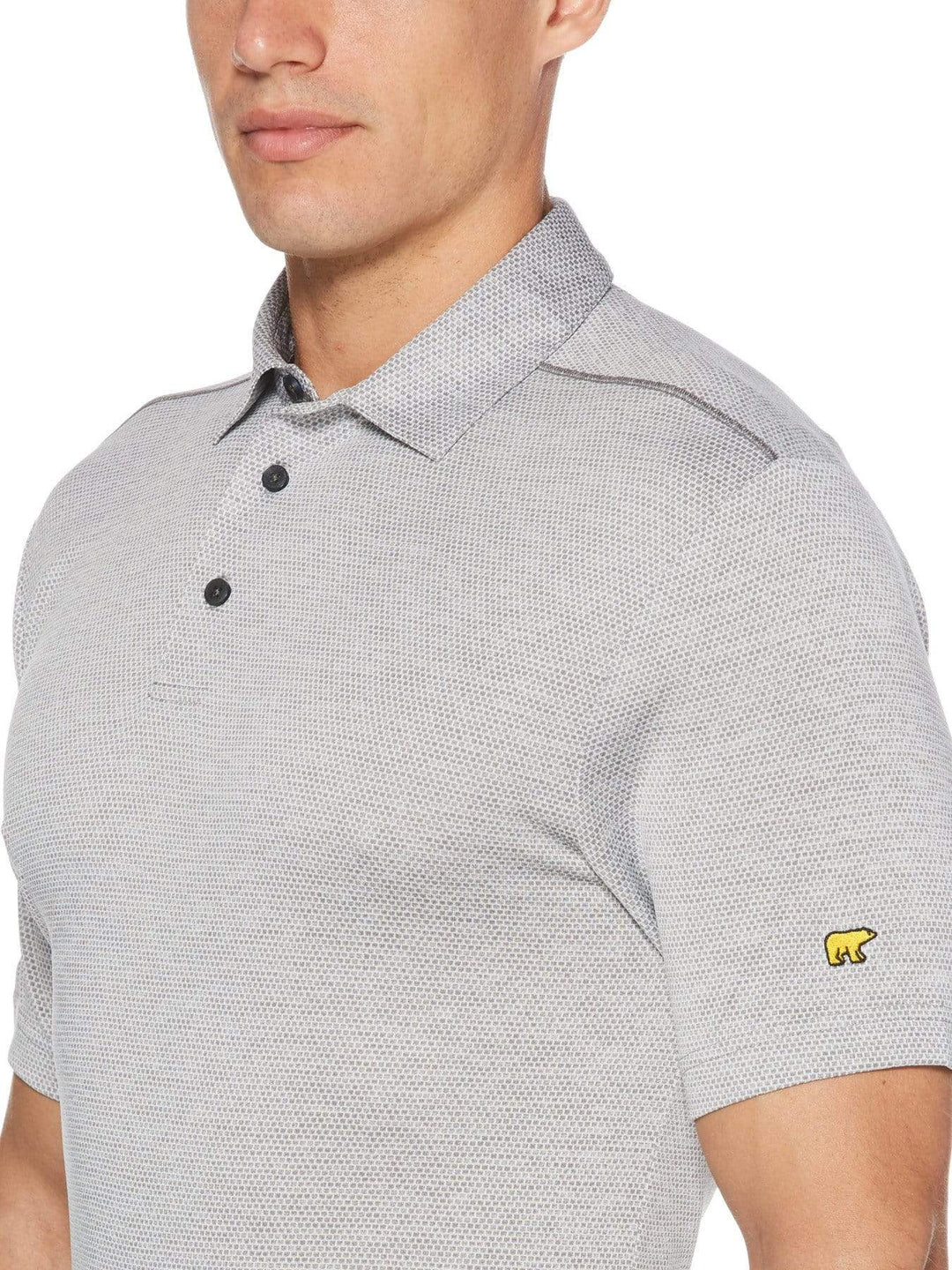Men's Jacquard Short Sleeve Golf Polo
