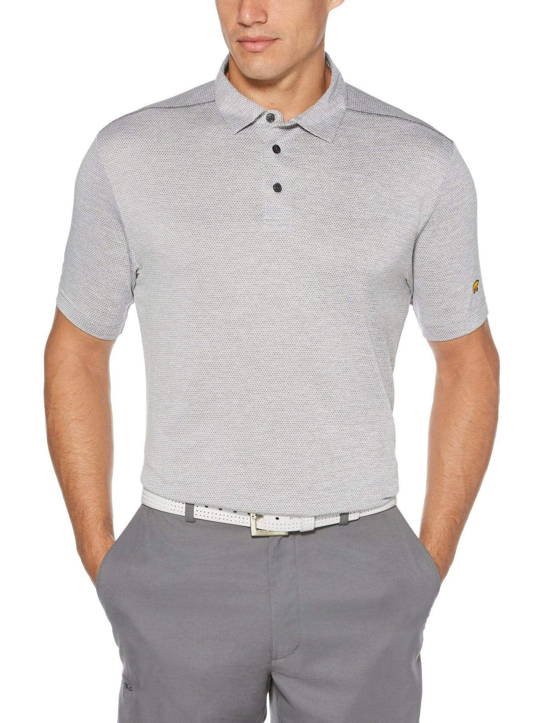 Men's Jacquard Short Sleeve Golf Polo