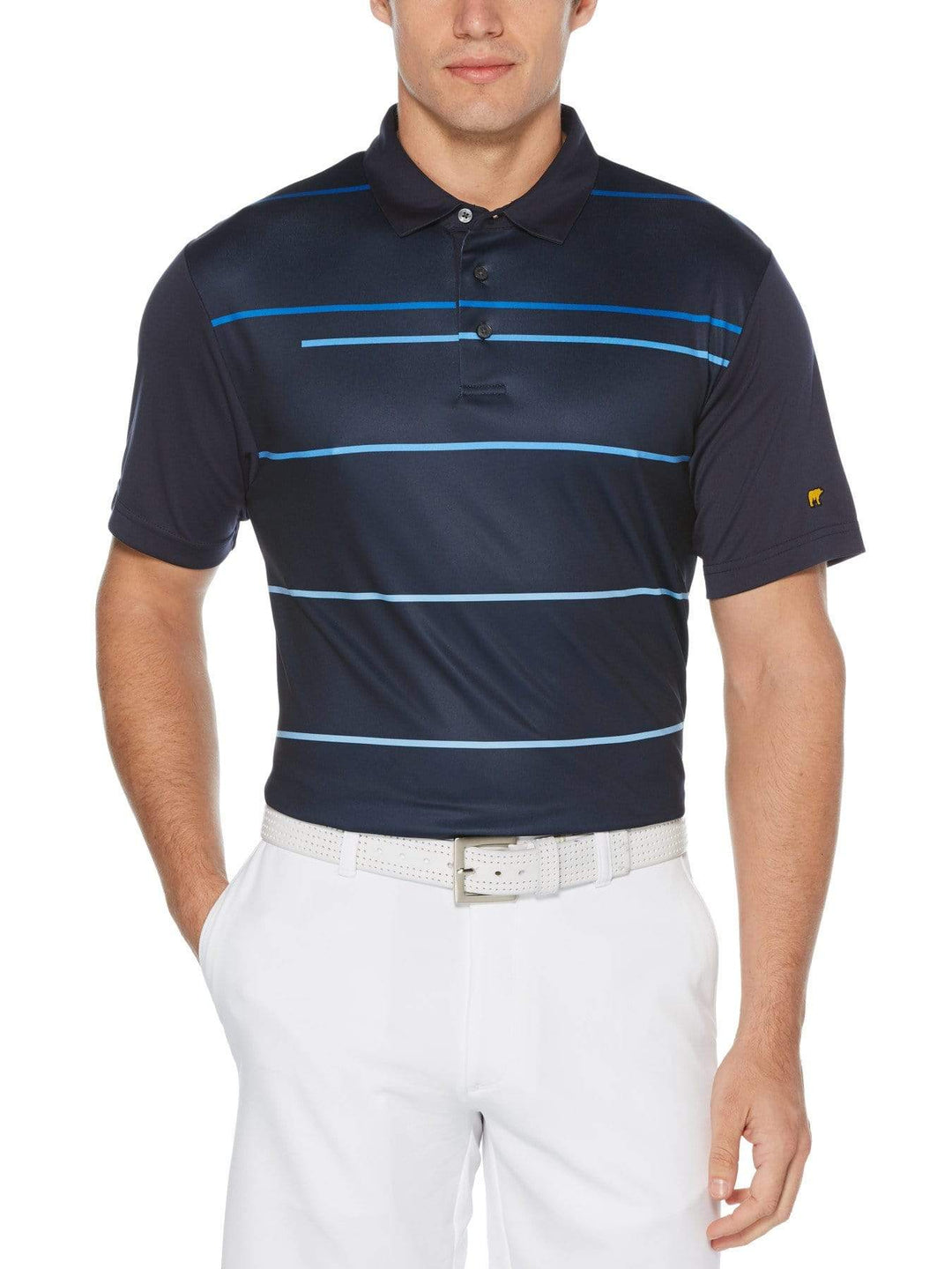 Men's Large Energy Stripe Short Sleeve Golf Polo