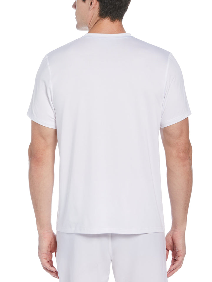 Men's Linear Chest Printed Tennis Tee