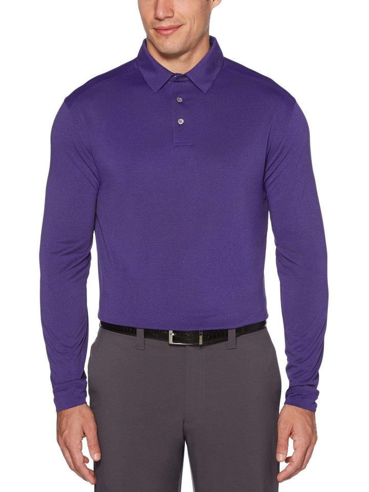 Men's Long Sleeve Knit Polo